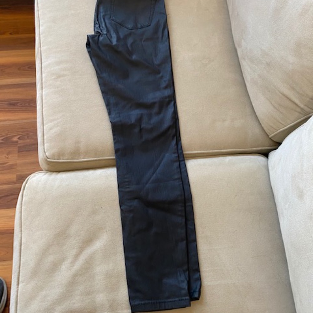 Black Pleather Jeggings